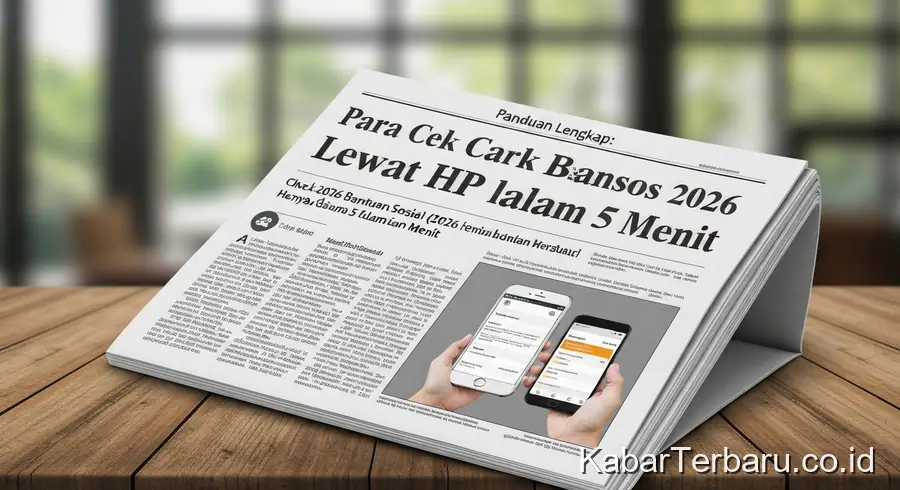 cek bansos 2026 lewat HP
